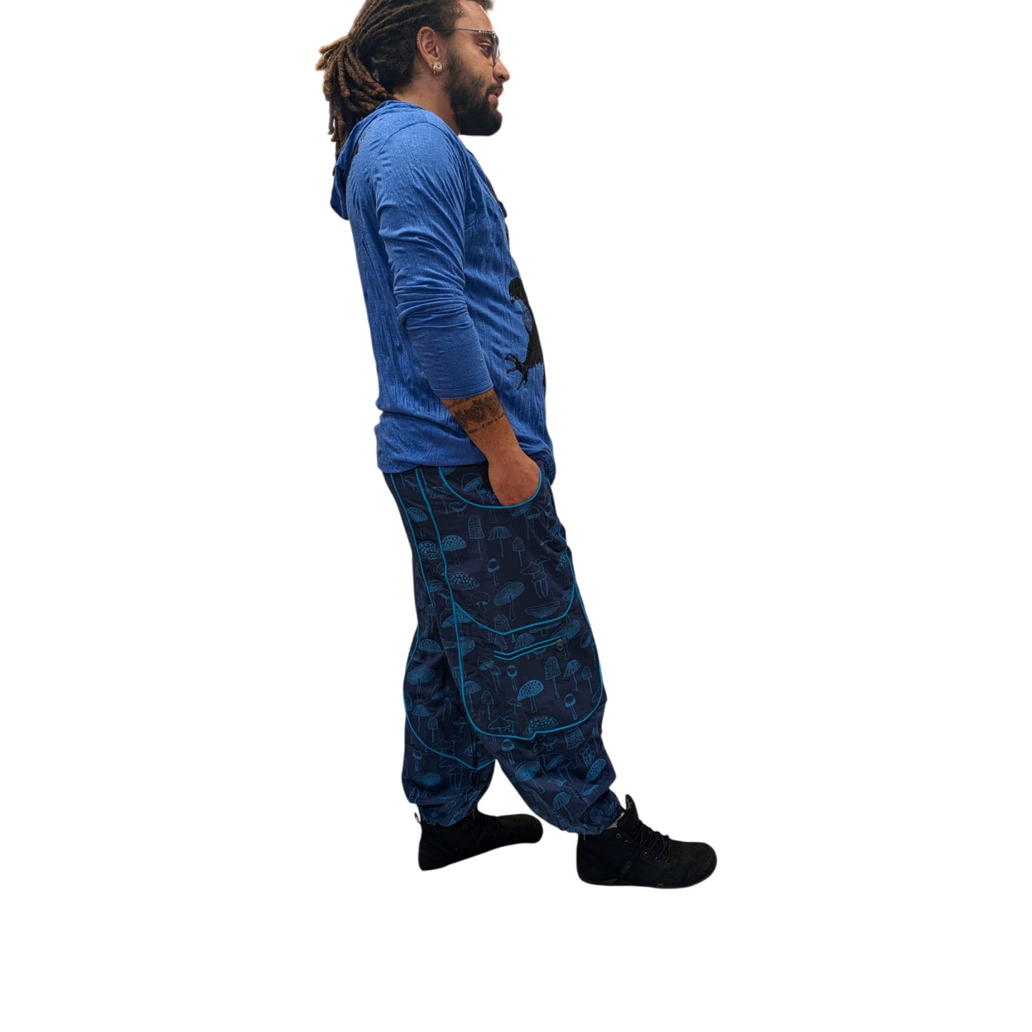 Cotton Himalayan Unisex Pants (Mushroom Print)