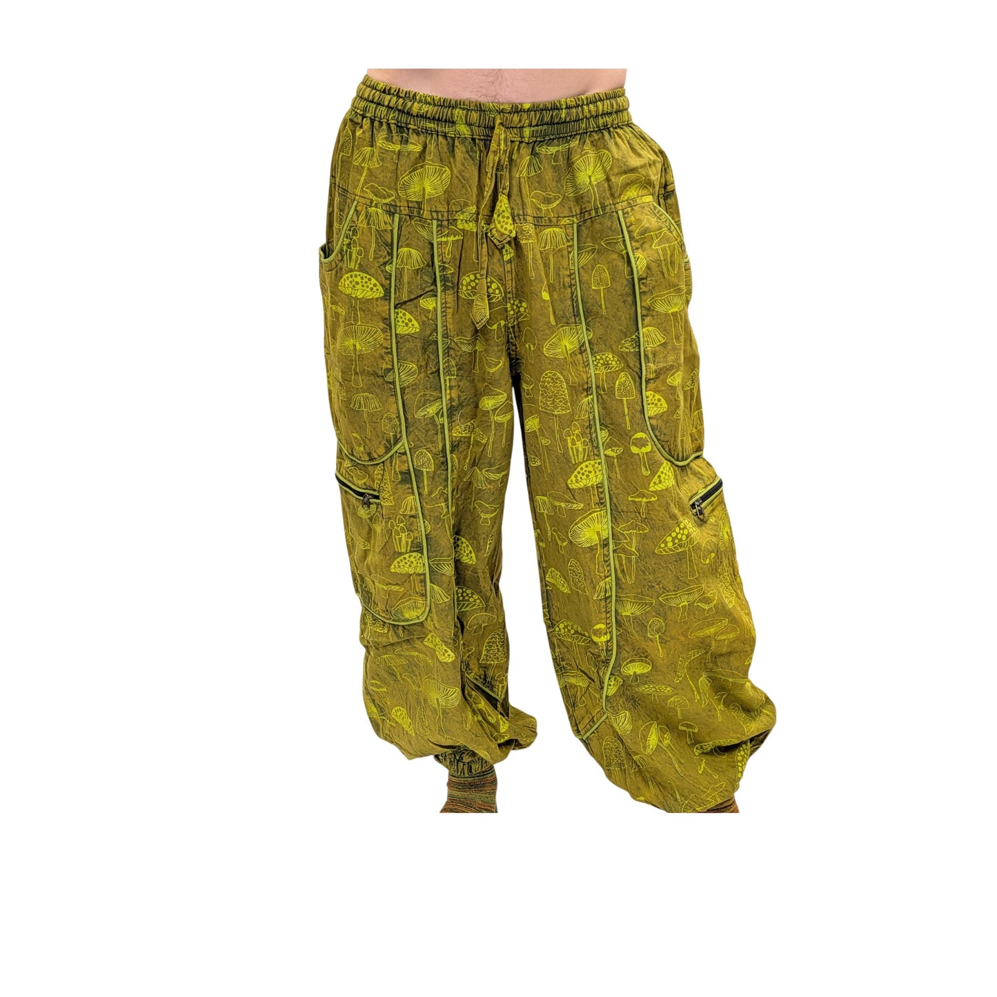 Cotton Himalayan Unisex Pants (Mushroom Print)