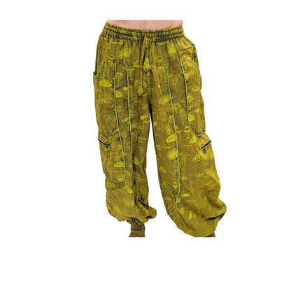 Cotton Himalayan Unisex Pants (Mushroom Print)