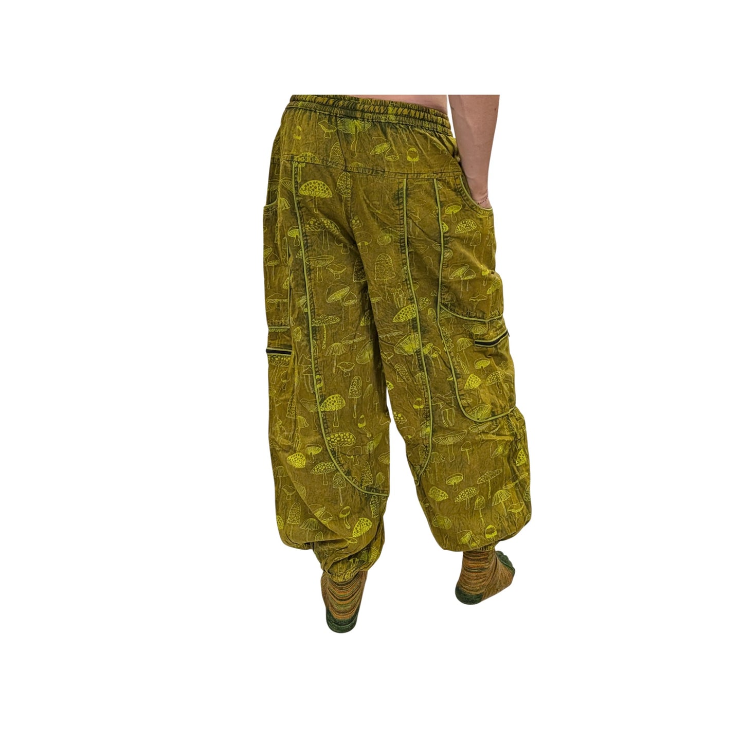 Cotton Himalayan Unisex Pants (Mushroom Print)