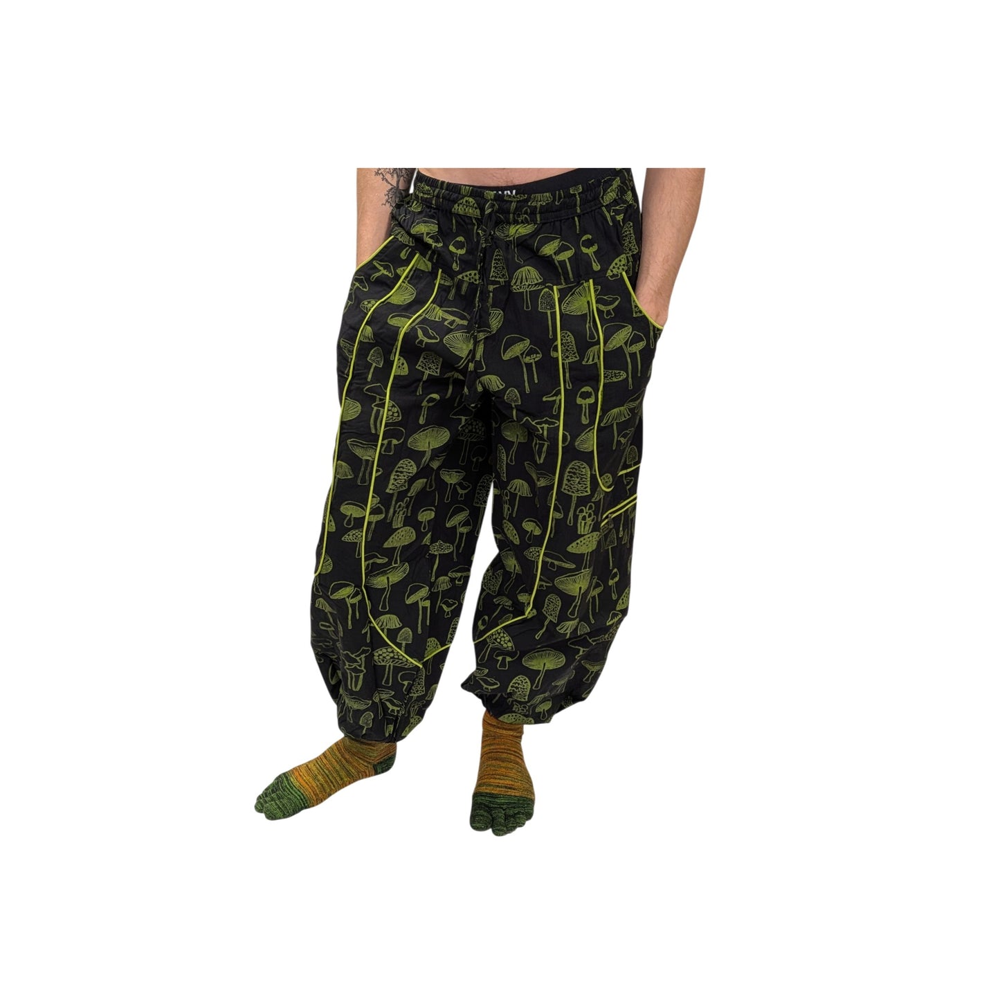 Cotton Himalayan Unisex Pants (Mushroom Print)