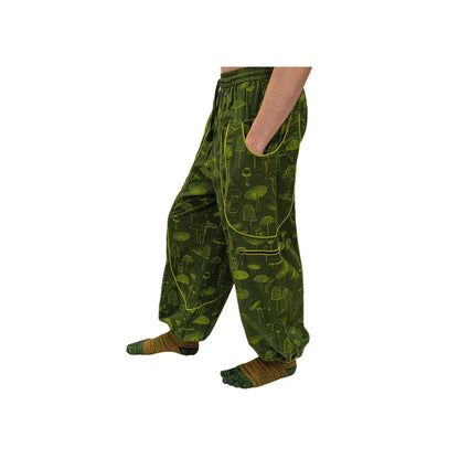 Cotton Himalayan Unisex Pants (Mushroom Print)