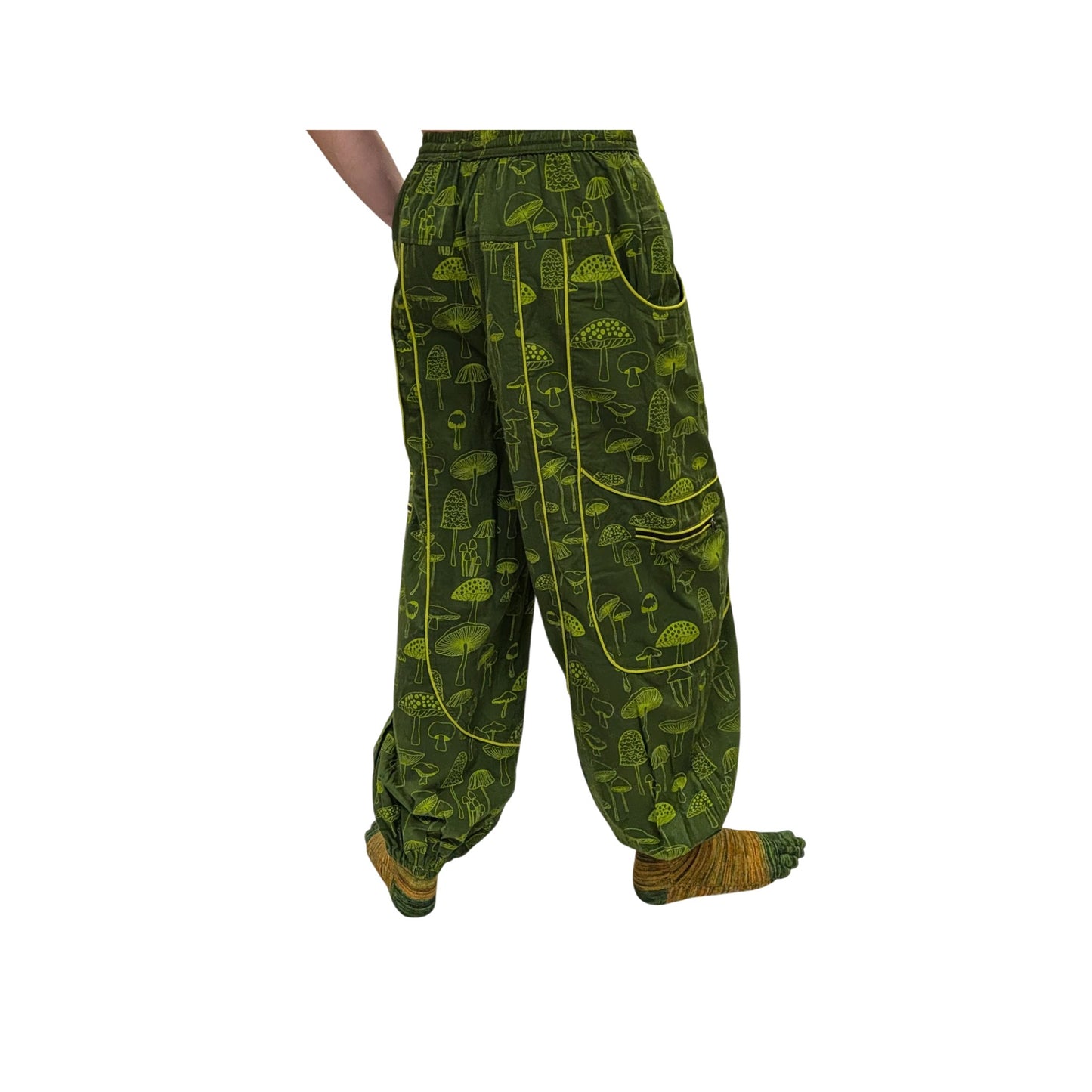 Cotton Himalayan Unisex Pants (Mushroom Print)