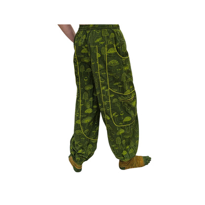 Cotton Himalayan Unisex Pants (Mushroom Print)