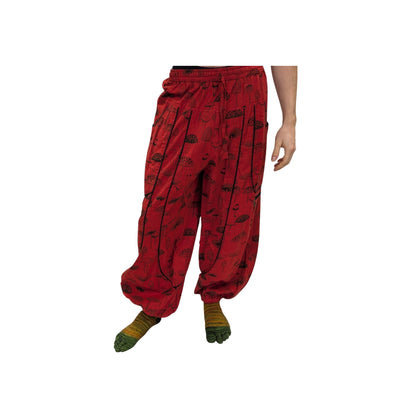 Cotton Himalayan Unisex Pants (Mushroom Print)