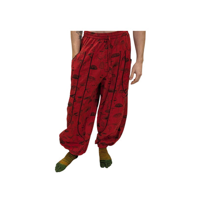 Cotton Himalayan Unisex Pants (Mushroom Print)