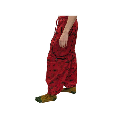 Cotton Himalayan Unisex Pants (Mushroom Print)
