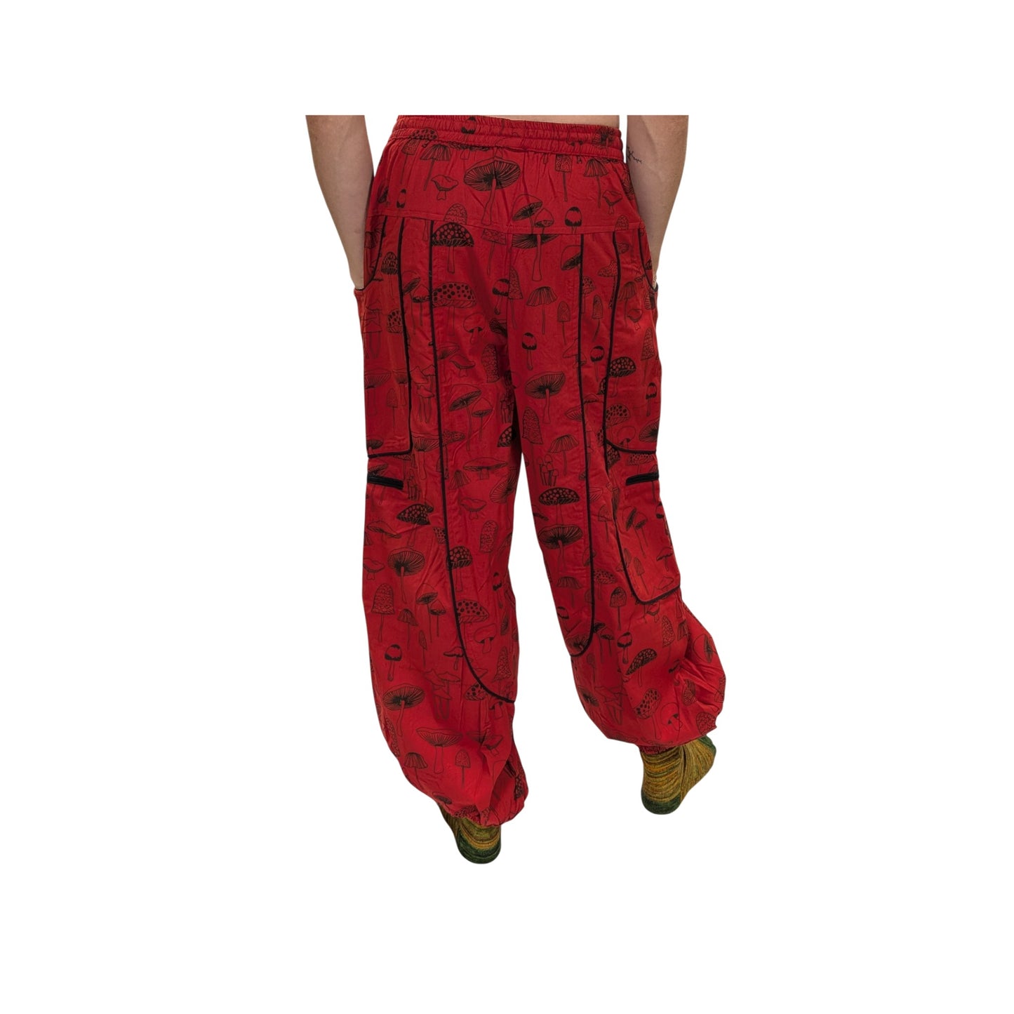 Cotton Himalayan Unisex Pants (Mushroom Print)