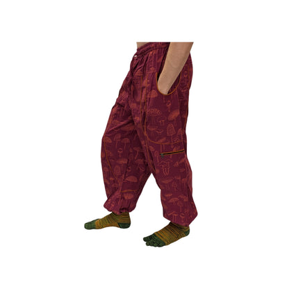 Cotton Himalayan Unisex Pants (Mushroom Print)
