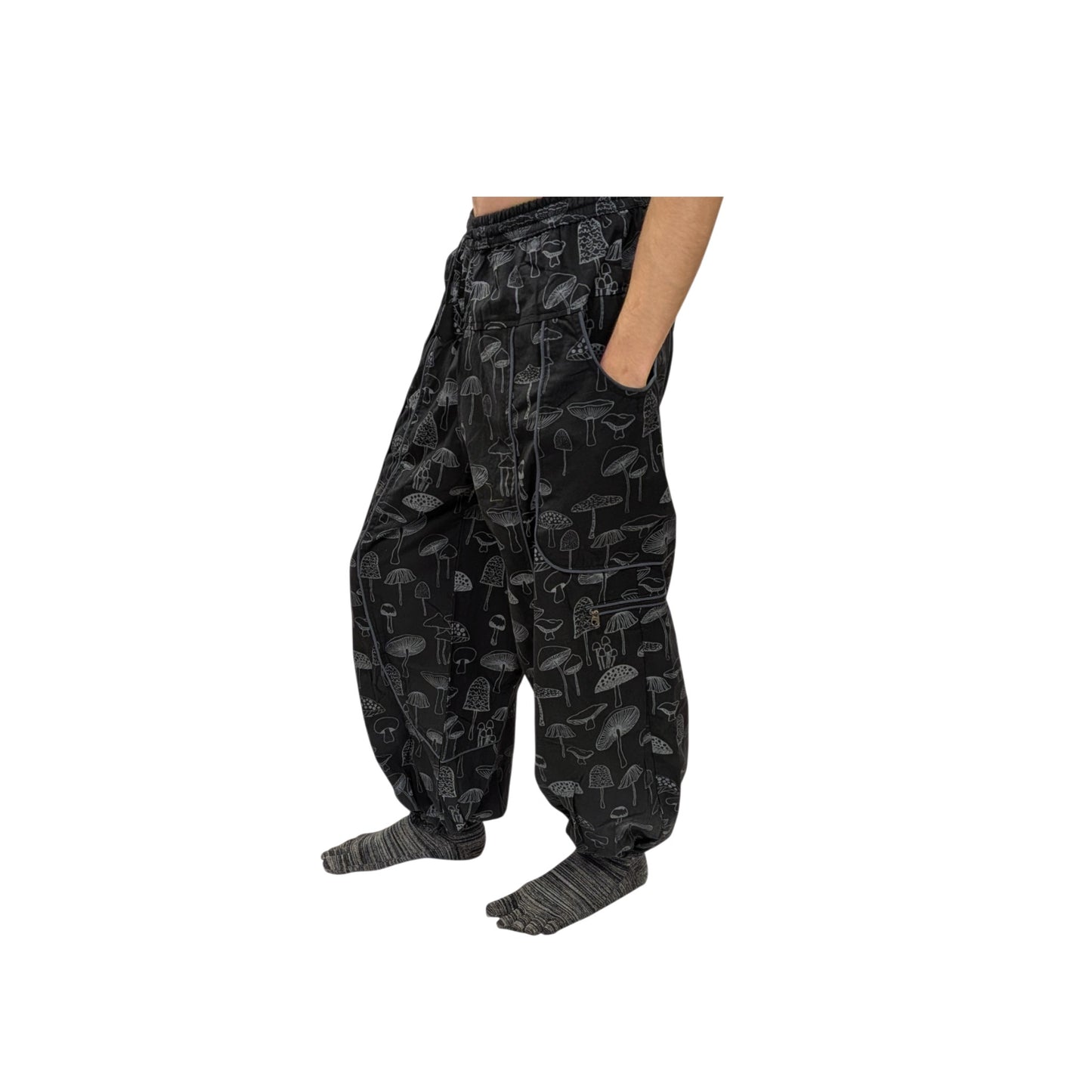 Cotton Himalayan Unisex Pants (Mushroom Print)