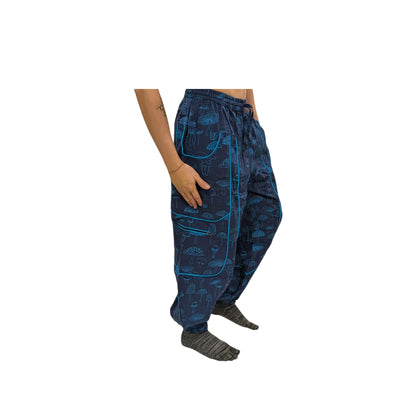 Cotton Himalayan Unisex Pants (Mushroom Print)