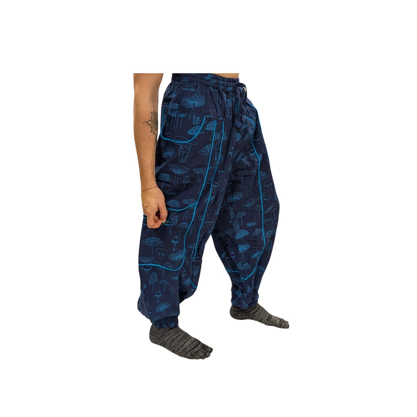 Cotton Himalayan Unisex Pants (Mushroom Print)