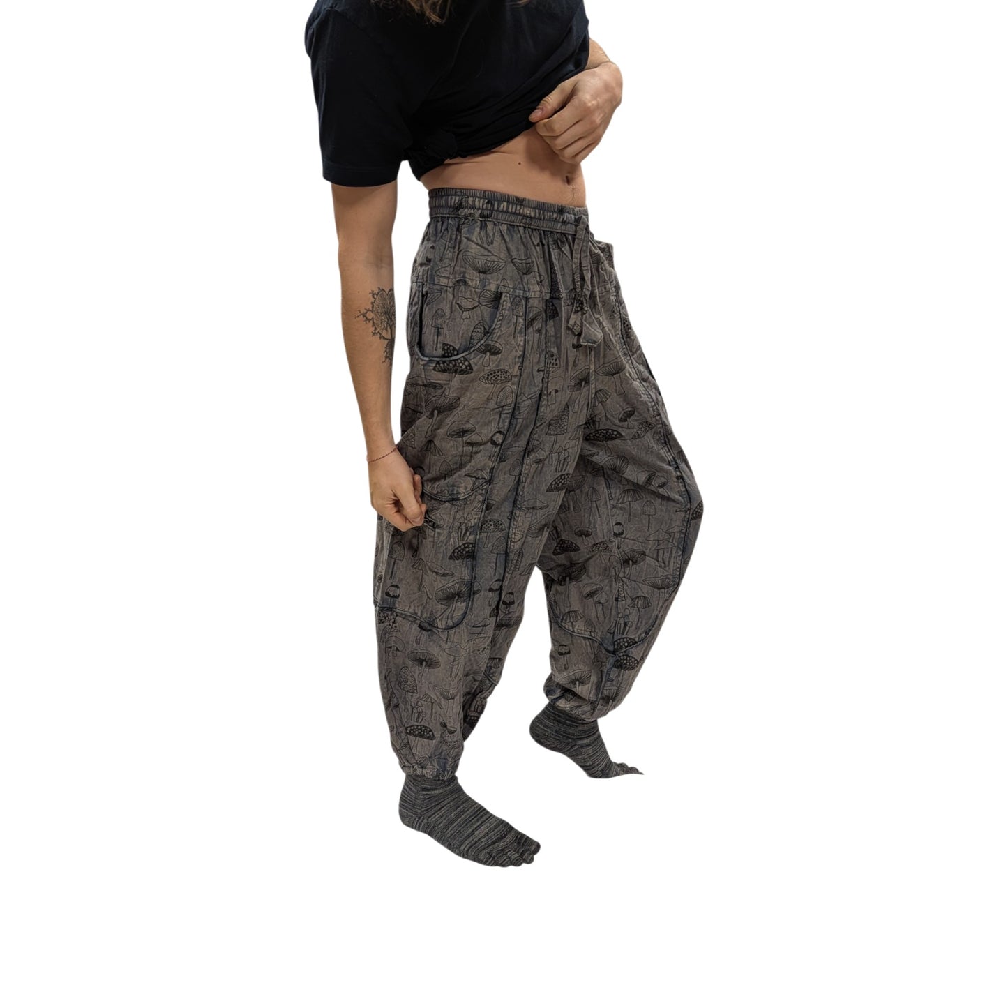 Cotton Himalayan Unisex Pants (Mushroom Print)
