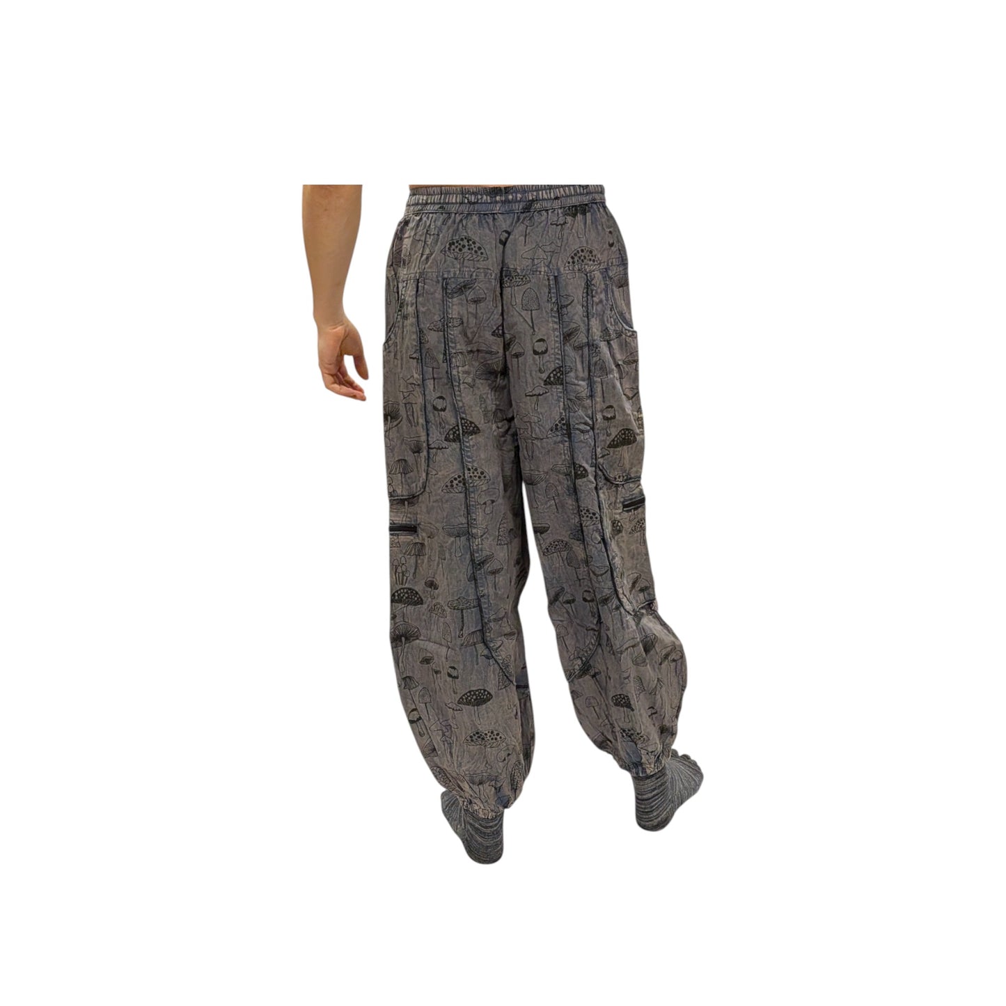 Cotton Himalayan Unisex Pants (Mushroom Print)